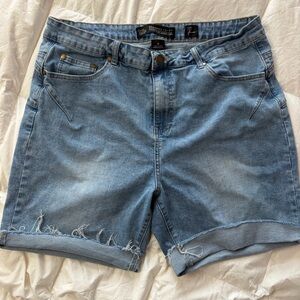 Casual Light Blue Jean Shorts for Women